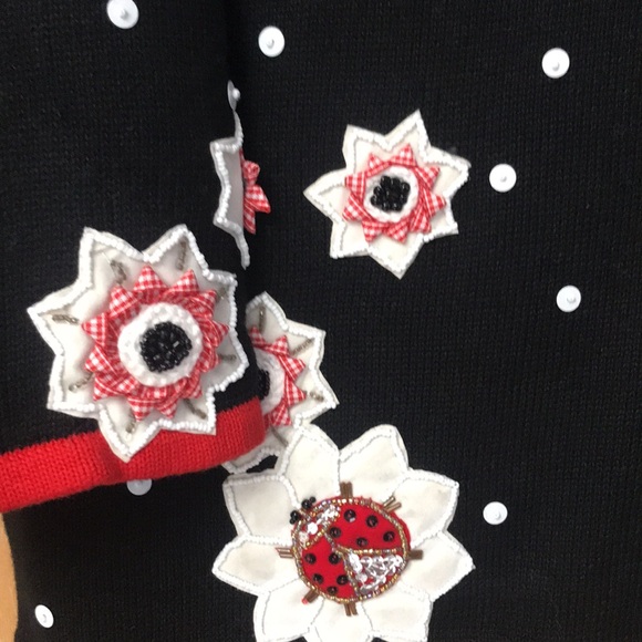 Ladybug cardigan - Picture 7 of 10